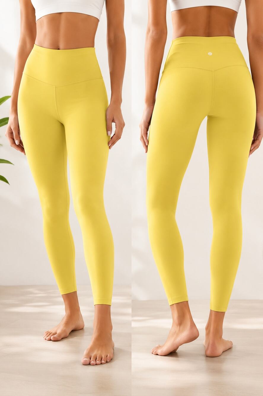 Lululemon Align High-Rise Pant 28" Yellow Nulu Leggings Size 6 W5CTIS